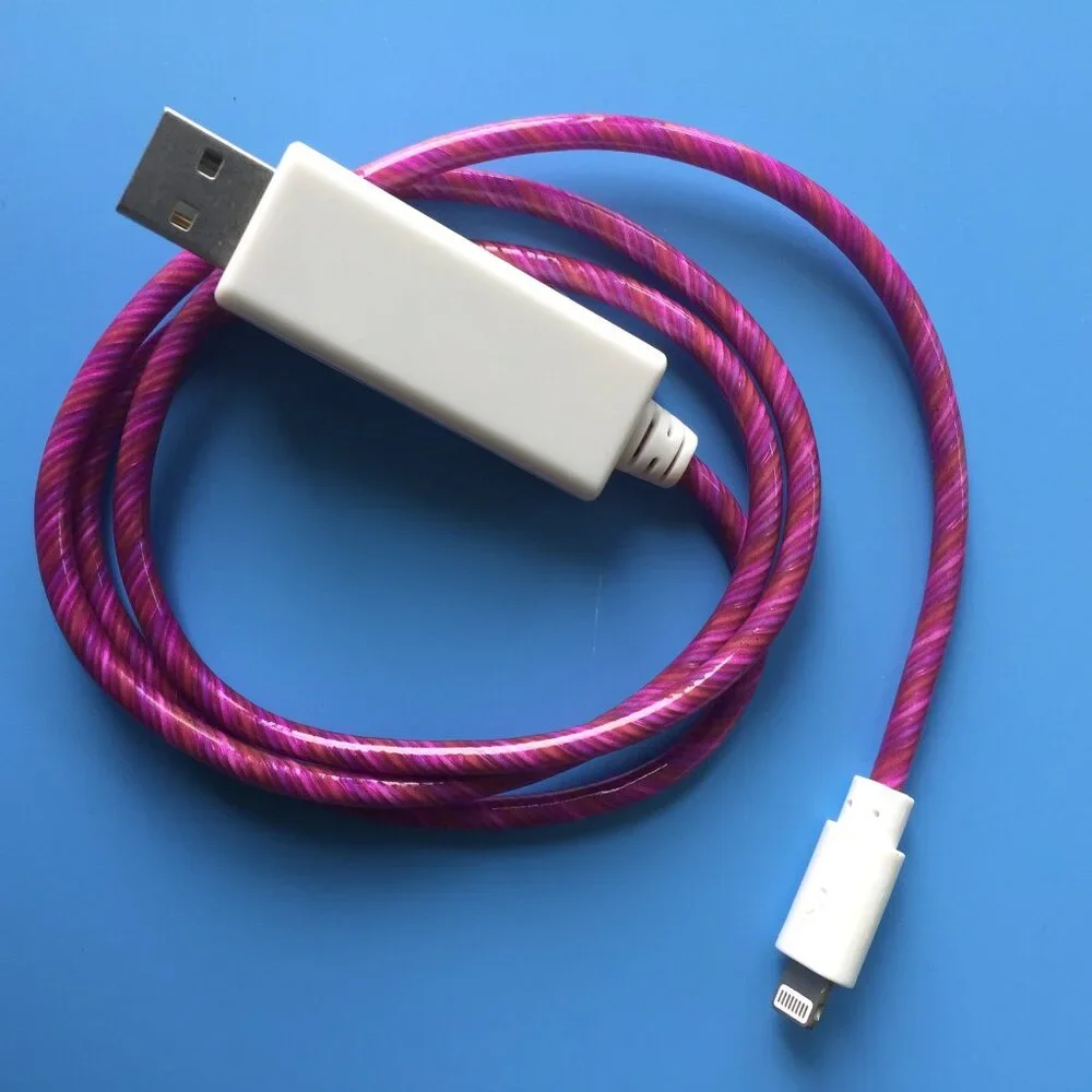 iPhone Data Sync Flowing LED Light Bands Charger Cable